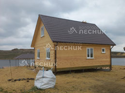 Баня 8х7 из сухого бруса в с. Октябрьское