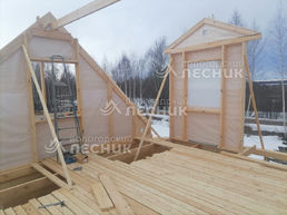 Дом 8х7 из сухого из бруса в д. Головино