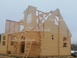 Дом 8х7 из сухого из бруса в д. Головино