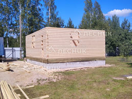 Дом 6х8 из бруса в Луга 4