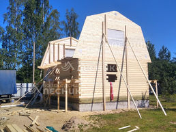 Дом 6х8 из бруса в Луга 4