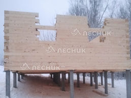 Дом 9х8 из сухого бруса под ключ в д. Жарки
