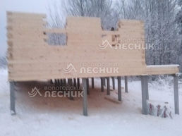Дом 9х8 из сухого бруса под ключ в д. Жарки