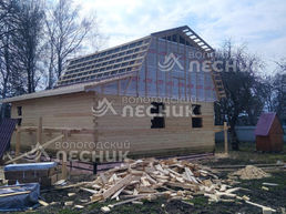 Дом 9.5х8 из сухого бруса под ключ д. Козино