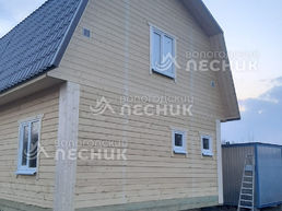 Дом 8х6 из сухого бруса под ключ в СНТ Полутино