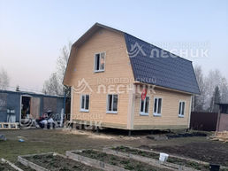 Дом 8х6 из сухого бруса под ключ в СНТ Полутино