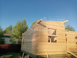 Дом 8х7.5 из профилированного бруса 150х150 мм под ключ в д. Григорьевское