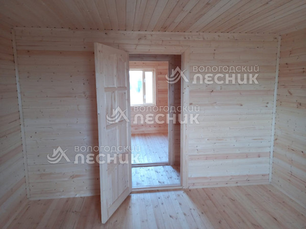 Дом 8х6 из сухого профилированного бруса 150х150 мм под ключ в СНТ Полутино