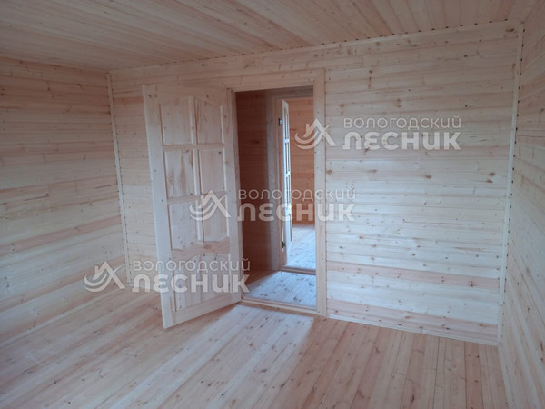 Дом 8х6 из сухого профилированного бруса 150х150 мм под ключ в СНТ Полутино