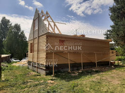 Дом 9х6 из сухого профилированного бруса 150х150 мм под ключ в д.Мужачи