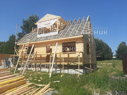 Дом 9х6 из сухого профилированного бруса 150х150 мм под ключ в д.Мужачи