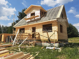 Дом 9х6 из сухого профилированного бруса 150х150 мм под ключ в д.Мужачи
