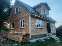 Дом 9х6 из сухого профилированного бруса 150х150 мм под ключ в д.Мужачи