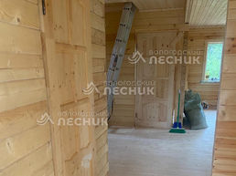Дом 8х6 с открытой террасой 3х1.5 из сухого профилированного бруса 200х150 мм под ключ в д. Калужское