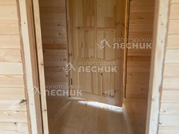 Дом 8х6 с открытой террасой 3х1.5 из сухого профилированного бруса 200х150 мм под ключ в д. Калужское