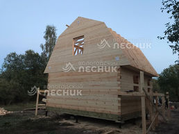 Дом 6х6 из сухого профилированного бруса 150х150 мм в д. Колодно