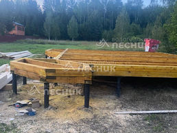 Дом 9х7 из сухого профилированного бруса 150х150 мм под ключ в д. Полутино