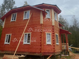 Дом 9х7 из сухого профилированного бруса 150х150 мм под ключ в д. Полутино