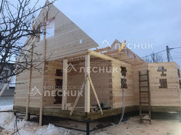 Дом 8х6 из бруса под ключ в д.Мокрое