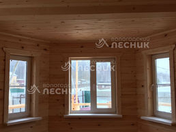 Дом 8х6 из бруса под ключ в д.Мокрое