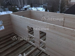 Дом 10х8 с гаражом из бруса под ключ в д. Плешково