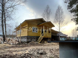 Дом 10х8 с гаражом из бруса под ключ в д. Плешково