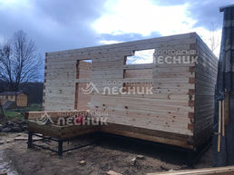 Дом 7.5х6 из бруса под ключ в д. Закибье