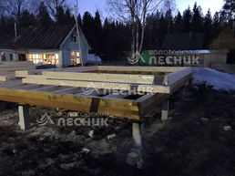 Дом 8х6 из бруса под ключ в СНТ У Озера