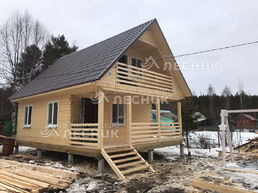 Дом 8х6 из бруса под ключ в СНТ У Озера