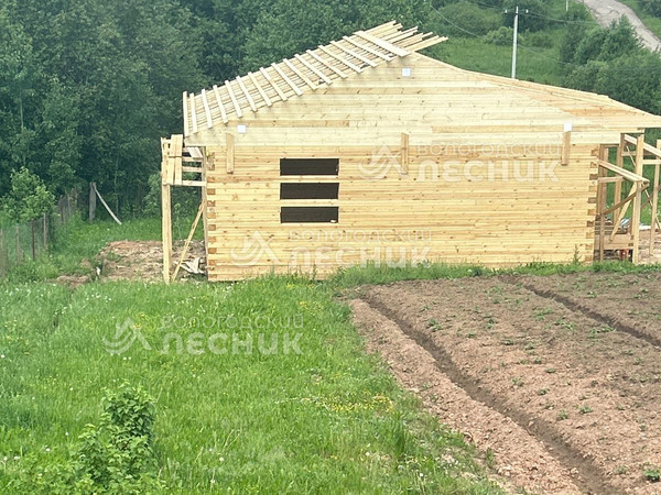 Дом 9х9 из бруса под усадку в д. Глутно