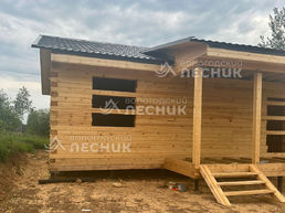 Дом 9х9 из бруса под усадку в д. Глутно