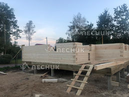 Дом 9х8 из бруса под ключ в дер. Ильинский погост