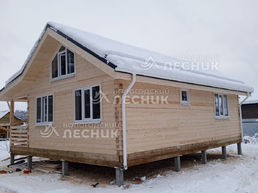 Дом 9х7.5 из бруса под ключ в д. Савино