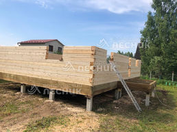 Дом 8х6 из бруса под усадку в г. Тула