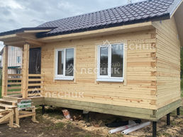 Баня 4х6 из бруса в СНТ Новая Проба