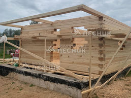 Дом 6х6 из бруса под ключ в д. Лукко.