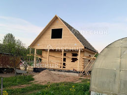 Дом 6х6 из бруса под ключ в д. Лукко.