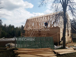 Дом 9х6 из бруса под ключ в п. Цвылёво.