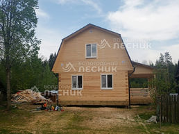 Дом 9х6 из бруса под ключ в п. Цвылёво.