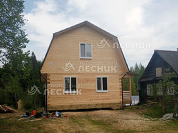 Дом 9х6 из бруса под ключ в п. Цвылёво.