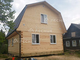 Дом 9х6 из бруса под ключ в п. Цвылёво.