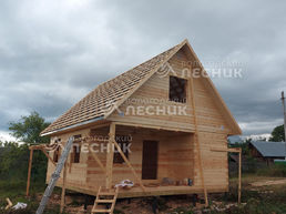 Дом 8х6 из бруса под ключ в д. Соловатово