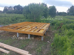 Дом 8х6 из бруса под усадку в д. Ботово