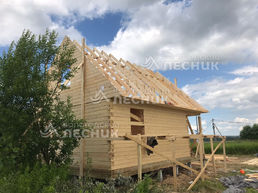Дом 8х6 из бруса под усадку в д. Ботово