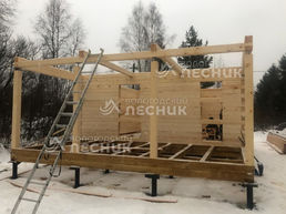 Дом 9х6 из бруса под ключ в СНТ Мыслинка