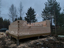 Дом 7х6 из бруса под ключ в д. Долгие Бороды