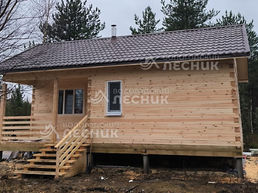 Дом 7х6 из бруса под ключ в д. Долгие Бороды