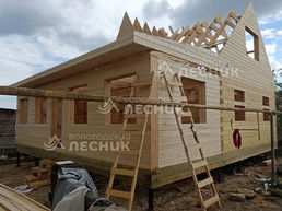 Дом 9х9 из бруса под ключ в с. Шилово