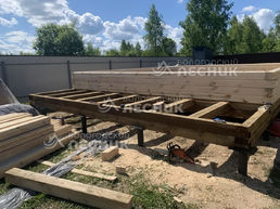 Баня 7.5х6 из бруса под ключ в г. Карабаново