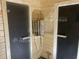Баня 7.5х6 из бруса под ключ в г. Карабаново